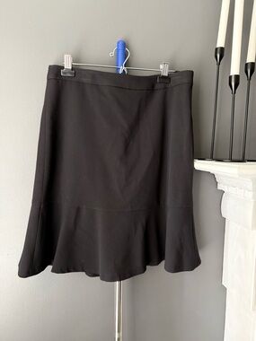 EUC Bar III Black A-Line Flared Skirt